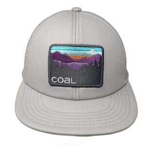 Coal Headwear Snapback Trucker Hat Gray One Size Adjustable Embroidered 6 Panel